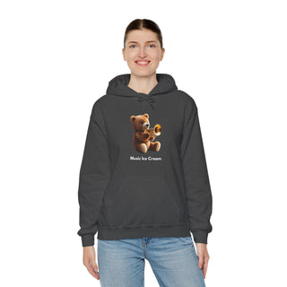 Trumpet Tunes: 'Bear the Brass' Unisex Hooded Sweatshirt