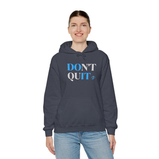 Endurance Emblem: "Do Not Quit!" Unisex Hooded Sweatshirt