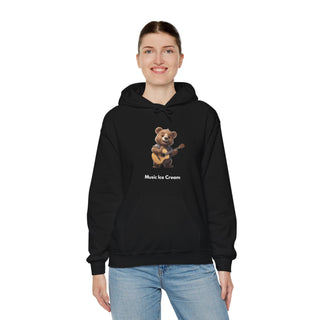 Guitar Groove: 'Strumming Serenity' Unisex Hooded Sweatshirt