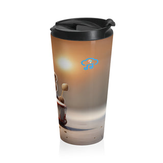 Rhythmic Bear Beats Stainless Steel Travel Mug 15 oz