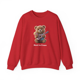 Melodic Treats: 'Ice Cream & Instruments' Unisex Crewneck Sweatshirt