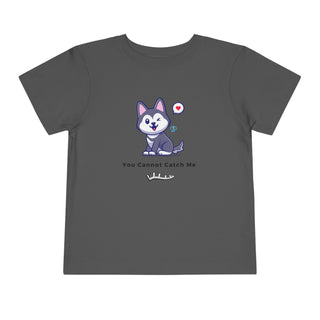 You Cannot Catch Me! Mischievous Pup Toddler's Tee