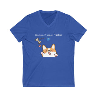 Practice, Practice, Practice Unisex V-Neck Tee