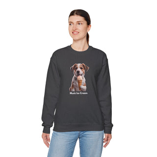 Sweet Serenity: 'Wise Pooch Indulgence' Unisex Crewneck Sweatshirt