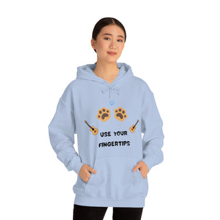 Use Your Fingertips Musical Dog Unisex Hooded Sweatshirt