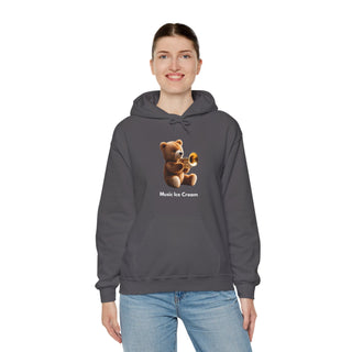 Trumpet Tunes: 'Bear the Brass' Unisex Hooded Sweatshirt