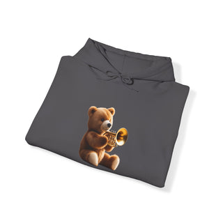 Trumpet Tunes: 'Bear the Brass' Unisex Hooded Sweatshirt