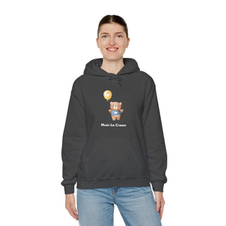 Melodic Journey: 'Harmony in the Air' Unisex Hooded Sweatshirt