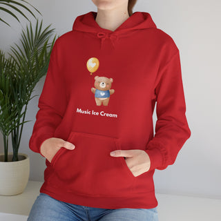 Melodic Journey: 'Harmony in the Air' Unisex Hooded Sweatshirt