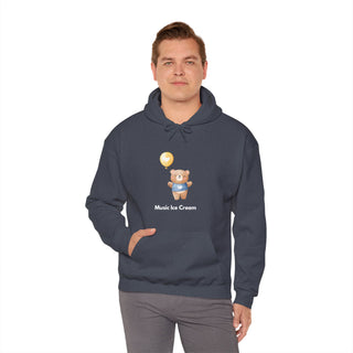 Melodic Journey: 'Harmony in the Air' Unisex Hooded Sweatshirt