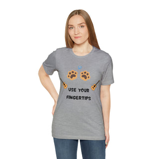 Use Your Fingertips Musical Dog Unisex T-Shirt