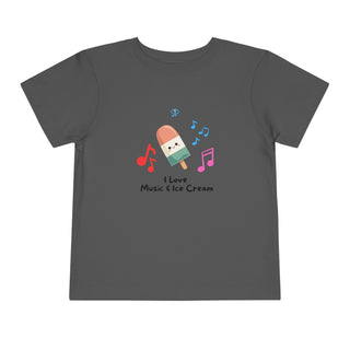 I Love Music and Ice Cream Toddler's Tee