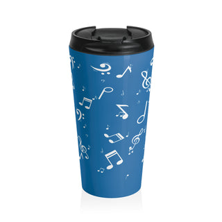 Symphony Swirl Music Ice Cream Stainless Steel Travel Mug 15 oz