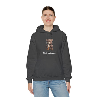 Sweet Melody: 'Tunes and Treats' Unisex Hooded Sweatshirt