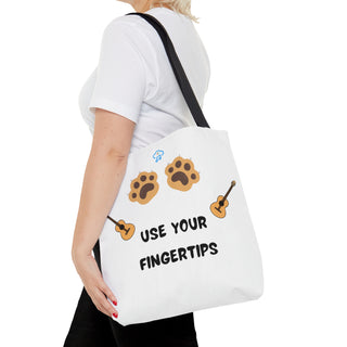 Use Your Fingertips Musical Dog Tote Bag