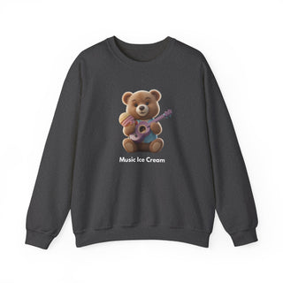 Melodic Treats: 'Ice Cream & Instruments' Unisex Crewneck Sweatshirt