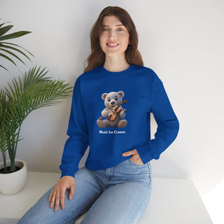 Melodic Indulgence: 'Violin & Vanilla' Unisex Crewneck Sweatshirt