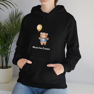 Melodic Journey: 'Harmony in the Air' Unisex Hooded Sweatshirt