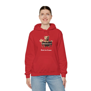 Piano Prodigy: 'Keys to Happiness' Unisex Hooded Sweatshirt