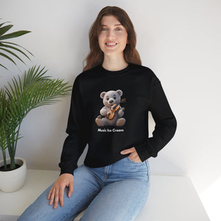 Melodic Indulgence: 'Violin & Vanilla' Unisex Crewneck Sweatshirt