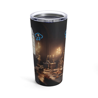 Enchanted Melodies: Magical Keyboard Bear Tumbler 20oz