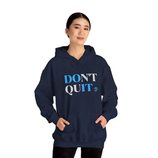 Endurance Emblem: "Do Not Quit!" Unisex Hooded Sweatshirt