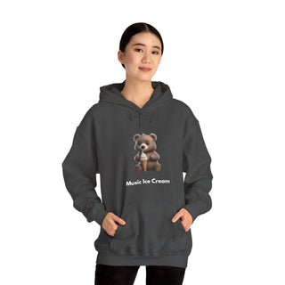 Sweet Melody: 'Tunes and Treats' Unisex Hooded Sweatshirt