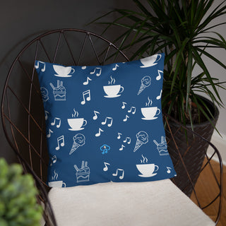 Elegant Music Ice Cream Accent Pillow