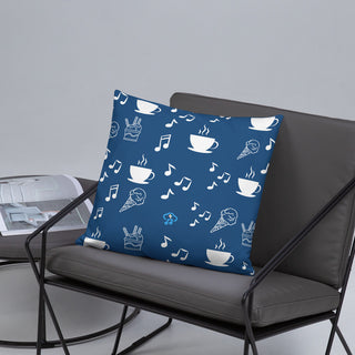 Elegant Music Ice Cream Accent Pillow