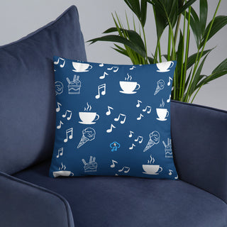 Elegant Music Ice Cream Accent Pillow