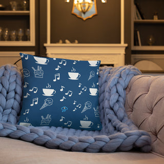 Elegant Music Ice Cream Accent Pillow