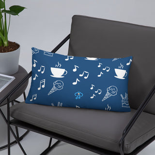 Elegant Music Ice Cream Accent Pillow