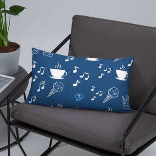 Elegant Music Ice Cream Accent Pillow