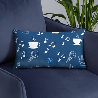 Elegant Music Ice Cream Accent Pillow