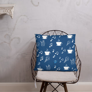 Elegant Music Ice Cream Accent Pillow