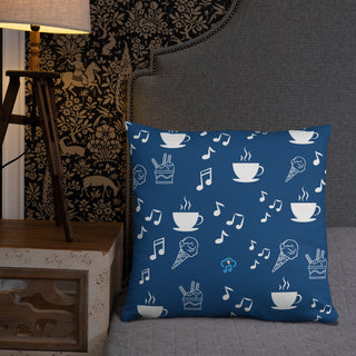 Elegant Music Ice Cream Accent Pillow