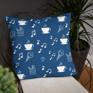 Elegant Music Ice Cream Accent Pillow