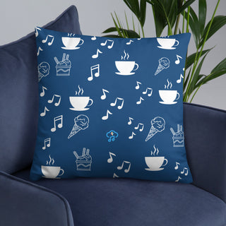 Elegant Music Ice Cream Accent Pillow