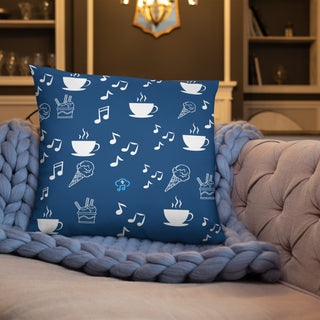 Elegant Music Ice Cream Accent Pillow