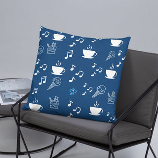 Elegant Music Ice Cream Accent Pillow