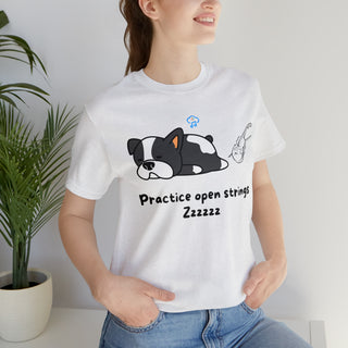 Practice Open Strings Musical Dog Unisex T-Shirt