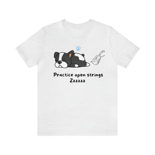 Practice Open Strings Musical Dog Unisex T-Shirt