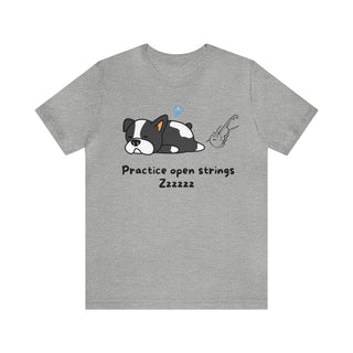 Practice Open Strings Musical Dog Unisex T-Shirt