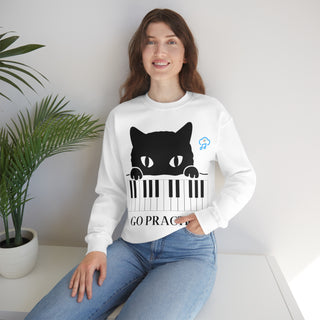 Go Practice Musical Kitten Unisex Crewneck Sweatshirt