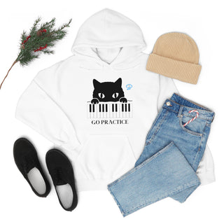 Go Practice Musical Kitten Unisex Hooded Sweatshirt