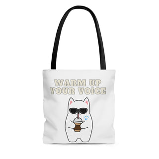 Warm Up Your Voice Musical Kitten Tote Bag