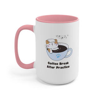 Coffee Break After Practice Accent Mugs