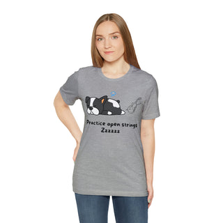 Practice Open Strings Musical Dog Unisex T-Shirt