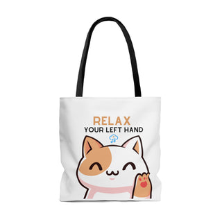 Relax Your Left Hand Musical Kitten Tote Bag