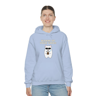 Warm Up Your Voice Musical Kitten Unisex Hooded Sweatshirt